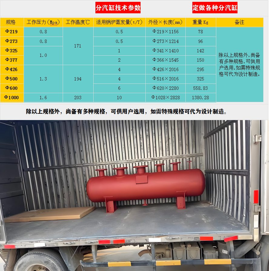 丽水蒸汽分汽缸价格,分汽缸厂家,锅炉分汽缸